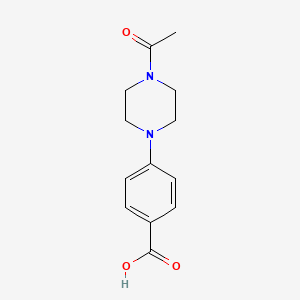 molecular formula C13H16N2O3 B1363833 4-(4-acetylpiperazin-1-yl)benzoic Acid CAS No. 104080-55-9
