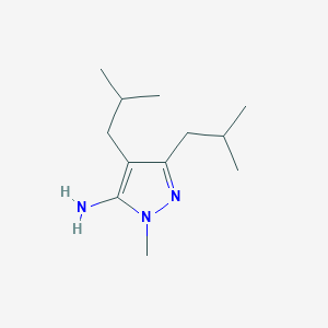 3,4-Diisobutyl-1-methyl-1h-pyrazol-5-amine