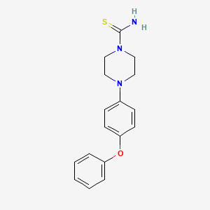 molecular formula C17H19N3OS B1363834 4-(4-Phenoxyphenyl)piperazine-1-carbothioamide 