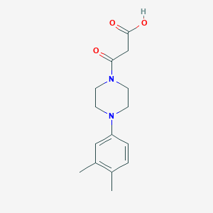 molecular formula C15H20N2O3 B1363835 3-[4-(3,4-Dimethylphenyl)piperazin-1-yl]-3-oxopropanoic acid 
