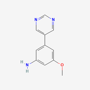 3-Methoxy-5-(pyrimidin-5-yl)aniline