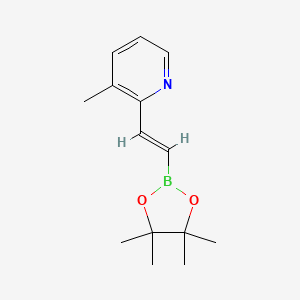 3-Methyl-2-[2-(tetramethyl-1,3,2-dioxaborolan-2-yl)ethenyl]pyridine