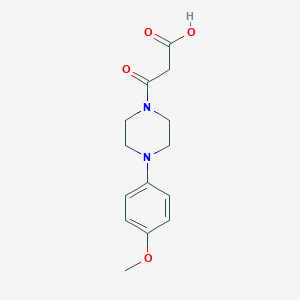 molecular formula C14H18N2O4 B1363838 3-[4-(4-Methoxyphenyl)piperazin-1-yl]-3-oxopropanoic acid 
