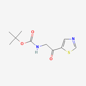 tert-butylN-[2-oxo-2-(1,3-thiazol-5-yl)ethyl]carbamate