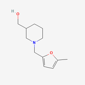 molecular formula C12H19NO2 B13638392 (1-((5-Methylfuran-2-yl)methyl)piperidin-3-yl)methanol 