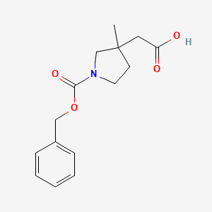 2-{1-[(Benzyloxy)carbonyl]-3-methylpyrrolidin-3-yl}acetic acid