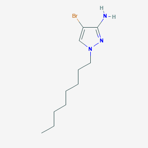 molecular formula C11H20BrN3 B13638413 4-Bromo-1-octyl-1h-pyrazol-3-amine 