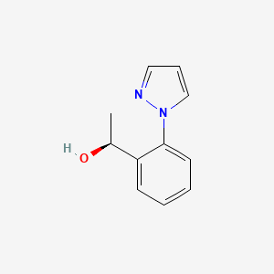 molecular formula C11H12N2O B13638427 (S)-1-(2-(1h-Pyrazol-1-yl)phenyl)ethan-1-ol 