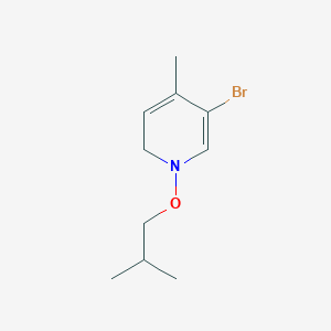 molecular formula C10H16BrNO B13638439 5-bromo-4-methyl-1-(2-methylpropoxy)-2H-pyridine 