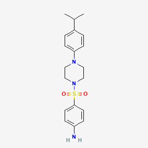molecular formula C19H25N3O2S B1363848 4-[4-(4-Propan-2-ylphenyl)piperazin-1-yl]sulfonylaniline 