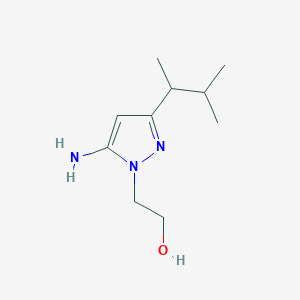 2-(5-Amino-3-(3-methylbutan-2-yl)-1h-pyrazol-1-yl)ethan-1-ol