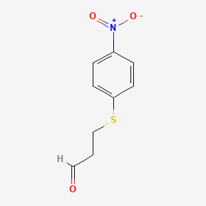 3-((4-Nitrophenyl)thio)propanal