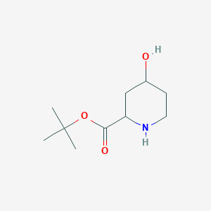 molecular formula C10H19NO3 B13638524 Tert-butyl 4-hydroxypiperidine-2-carboxylate 