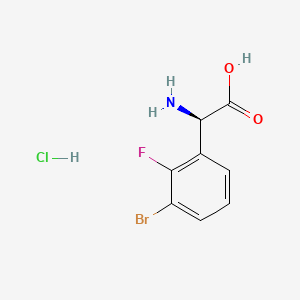 (R)-2-Amino-2-(3-bromo-2-fluorophenyl)acetic acid hydrochloride