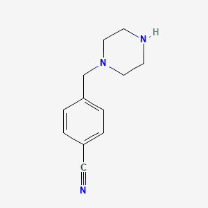 molecular formula C12H15N3 B1363855 1-(4-氰基苄基)哌嗪 CAS No. 89292-70-6