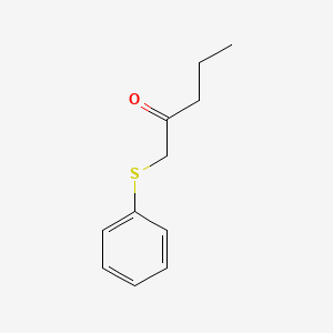 molecular formula C11H14OS B13638575 1-(Phenylthio)pentan-2-one CAS No. 38793-73-6