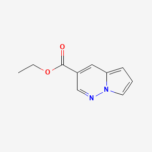 molecular formula C10H10N2O2 B13638592 Ethyl pyrrolo[1,2-b]pyridazine-3-carboxylate 