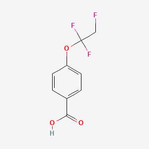 molecular formula C9H7F3O3 B13638601 4-(1,1,2-Trifluoroethoxy)benzoicacid 