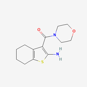 molecular formula C13H18N2O2S B1363863 3-(吗啉-4-基羰基)-4,5,6,7-四氢-1-苯并噻吩-2-胺 CAS No. 554405-87-7