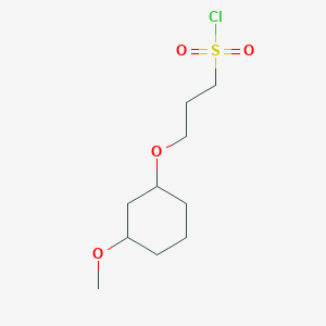 3-((3-Methoxycyclohexyl)oxy)propane-1-sulfonyl chloride