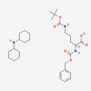 molecular formula C30H49N3O6 B13638694 N-Cbz-N5-Boc-L-ornithine DCHA 