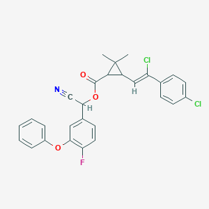 molecular formula C28H22Cl2FNO3 B136387 Flumethrin CAS No. 69770-45-2
