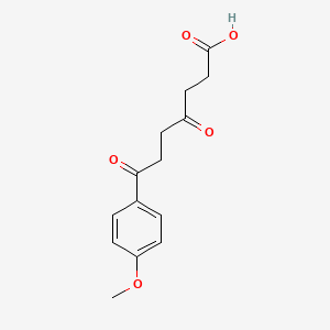 molecular formula C14H16O5 B1363871 7-(4-甲氧基苯基)-4,7-二氧代庚酸 CAS No. 24090-40-2