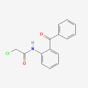 molecular formula C15H12ClNO2 B1363872 N-(2-benzoylphenyl)-2-chloroacetamide CAS No. 23207-75-2