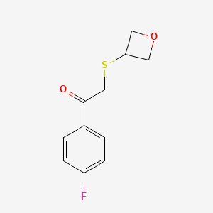 1-(4-Fluorophenyl)-2-(oxetan-3-ylthio)ethan-1-one