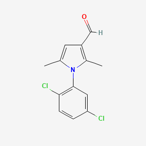 molecular formula C13H11Cl2NO B1363874 1-(2,5-Dichlorophenyl)-2,5-dimethyl-1h-pyrrole-3-carbaldehyde CAS No. 568543-96-4