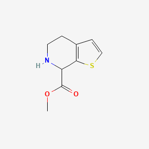 molecular formula C9H11NO2S B13638745 Methyl 4,5,6,7-tetrahydrothieno[2,3-c]pyridine-7-carboxylate 