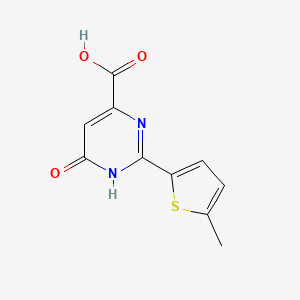 1,6-Dihydro-2-(5-methyl-2-thienyl)-6-oxo-4-pyrimidinecarboxylic acid