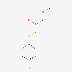 molecular formula C10H11BrO2S B13638749 1-((4-Bromophenyl)thio)-3-methoxypropan-2-one 