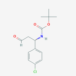 (S)-tert-Butyl (1-(4-chlorophenyl)-3-oxopropyl)carbamate