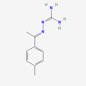 molecular formula C10H14N4 B13638794 2-[1-(4-Methylphenyl)ethylidene]hydrazinecarboximidamide 