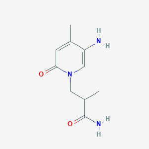 3-(5-Amino-4-methyl-2-oxopyridin-1(2h)-yl)-2-methylpropanamide