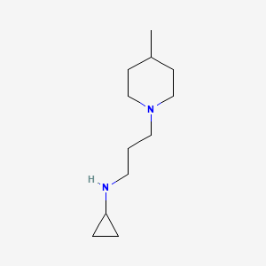 molecular formula C12H24N2 B13638833 n-(3-(4-Methylpiperidin-1-yl)propyl)cyclopropanamine 