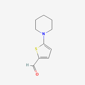 molecular formula C10H13NOS B1363884 5-(Piperidin-1-yl)thiophene-2-carbaldehyde CAS No. 24372-48-3