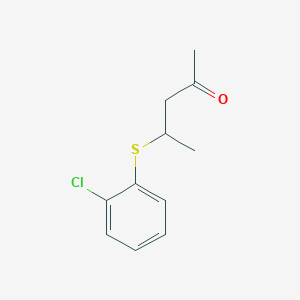 4-((2-Chlorophenyl)thio)pentan-2-one