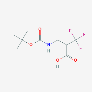 3-{[(Tert-butoxy)carbonyl]amino}-2-(trifluoromethyl)propanoic acid