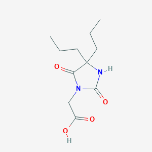 molecular formula C11H18N2O4 B1363887 (2,5-Dioxo-4,4-dipropylimidazolidin-1-yl)acetic acid CAS No. 723-09-1