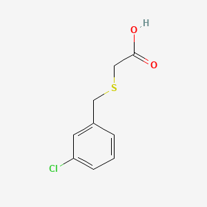 molecular formula C9H9ClO2S B1363889 2-((3-Chlorobenzyl)thio)acetic acid CAS No. 34722-33-3