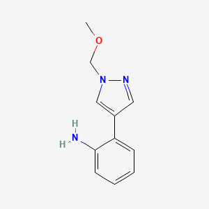 2-(1-(Methoxymethyl)-1h-pyrazol-4-yl)aniline