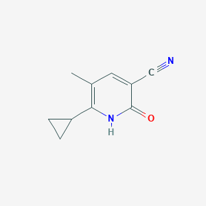 molecular formula C10H10N2O B13638914 6-Cyclopropyl-5-methyl-2-oxo-1,2-dihydropyridine-3-carbonitrile 