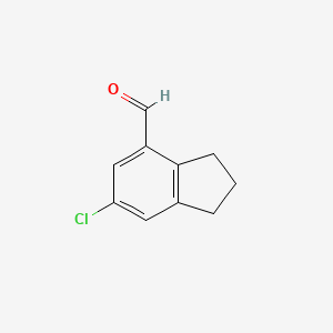 6-chloro-2,3-dihydro-1H-indene-4-carbaldehyde