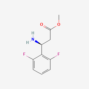 molecular formula C10H11F2NO2 B13638935 Methyl (3S)-3-amino-3-(2,6-difluorophenyl)propanoate CAS No. 1213318-21-8