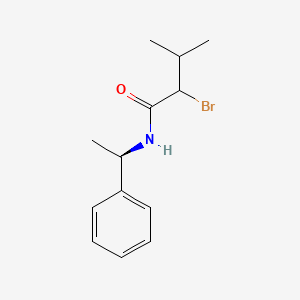 2-bromo-3-methyl-N-[(1R)-1-phenylethyl]butanamide