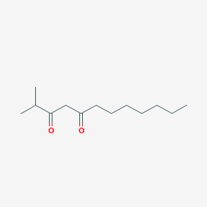 molecular formula C13H24O2 B13638999 2-Methyldodecane-3,5-dione 