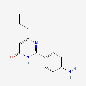 2-(4-Aminophenyl)-6-propylpyrimidin-4(3h)-one