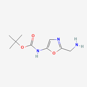 tert-Butyl (2-(aminomethyl)oxazol-5-yl)carbamate